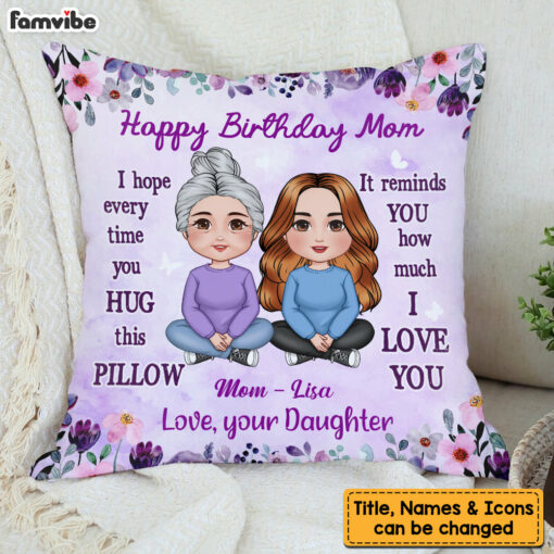 Personalized Gift For Mom I Love You Pillow