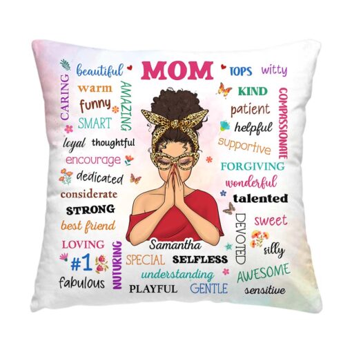 Personalized Gift For Mom Inspirational Affirmation Pillow