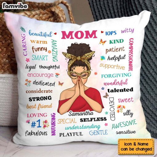 Personalized Gift For Mom Inspirational Affirmation Pillow