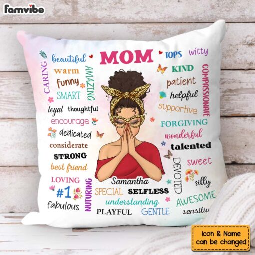 Personalized Gift For Mom Inspirational Affirmation Pillow