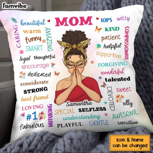 Personalized Gift For Mom Inspirational Affirmation Pillow