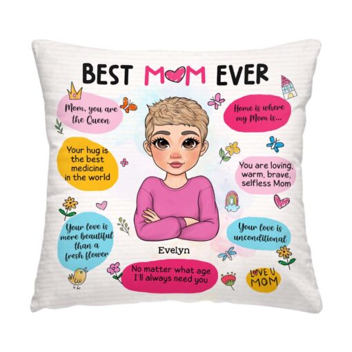 Personalized Gift For Mom Love You Pillow