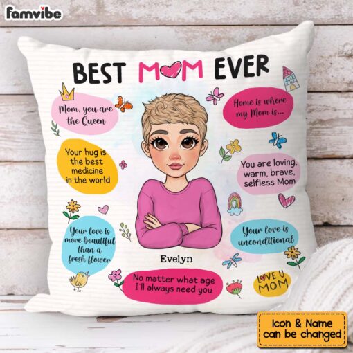 Personalized Gift For Mom Love You Pillow