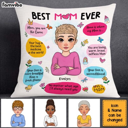 Personalized Gift For Mom Love You Pillow