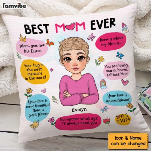 Personalized Gift For Mom Love You Pillow