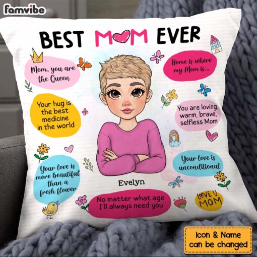 Personalized Gift For Mom Love You Pillow