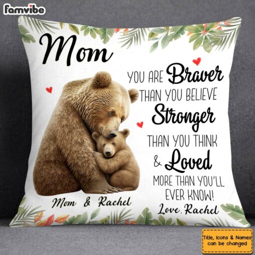 Personalized Gift For Mom More Loved Than You Know Pillow