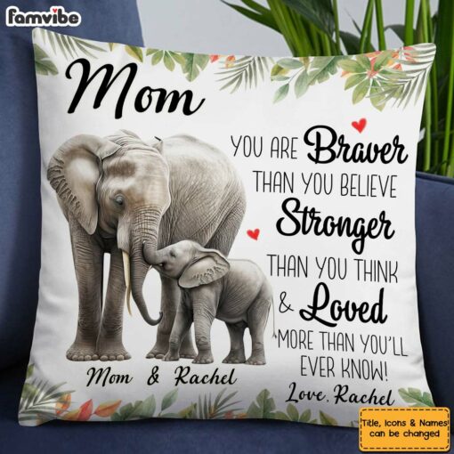 Personalized Gift For Mom More Loved Than You Know Pillow