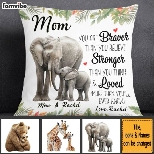 Personalized Gift For Mom More Loved Than You Know Pillow