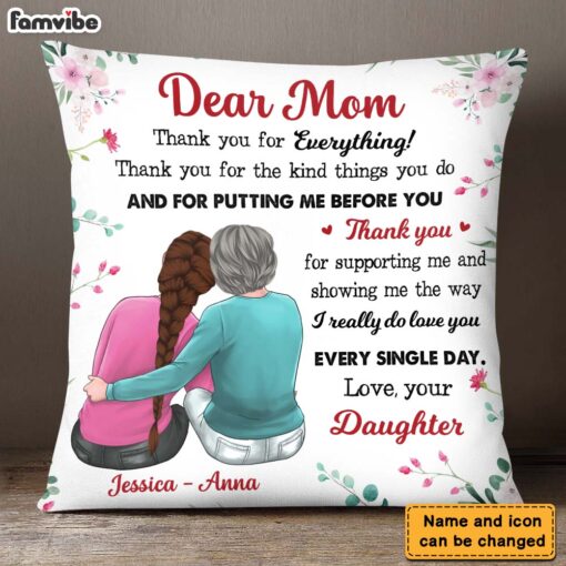 Personalized Gift For Mom Pillow