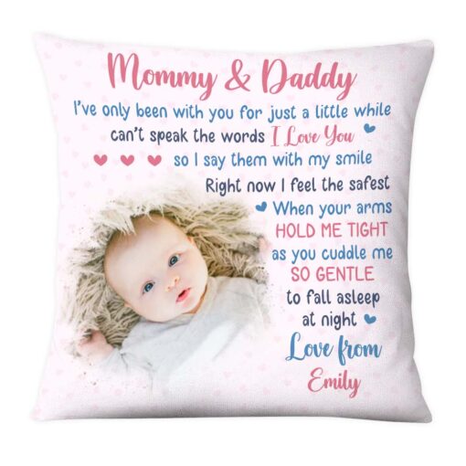 Personalized Gift For Mommy & Daddy Pillow