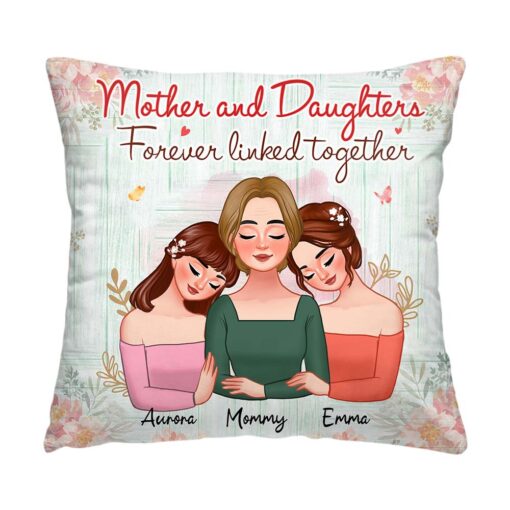 Personalized Gift For Mother And Daughters Pillow