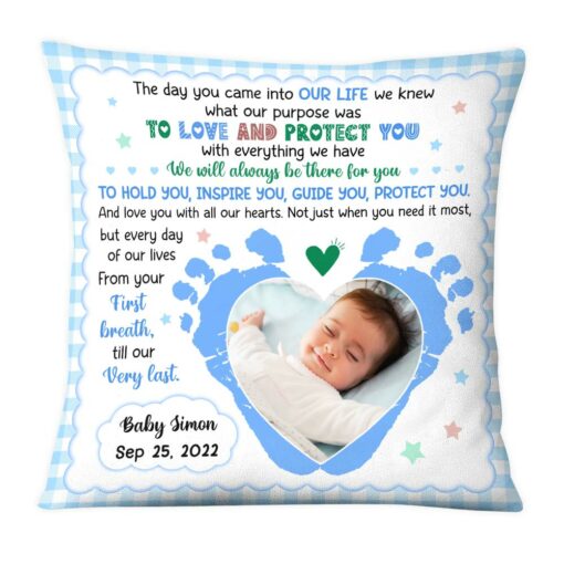 Personalized Gift For Newborn Baby The Day You Came Pillow