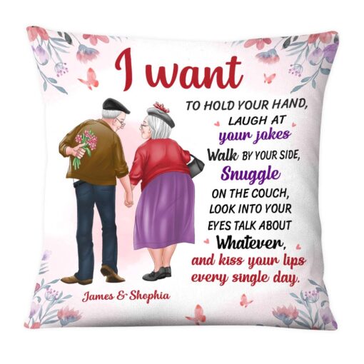 Personalized Gift For Old Couple A True Love Story Pillow