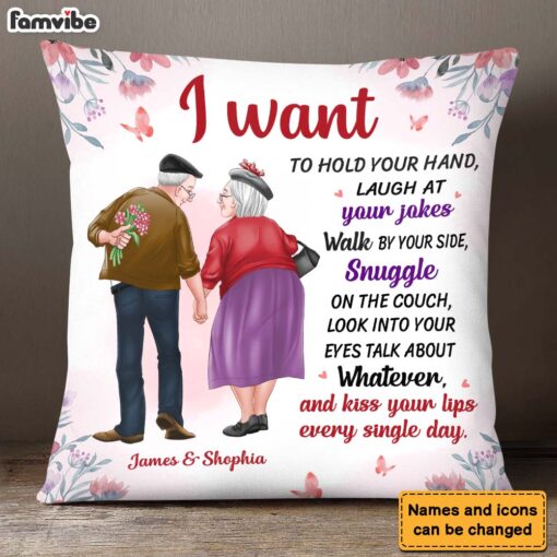 Personalized Gift For Old Couple A True Love Story Pillow