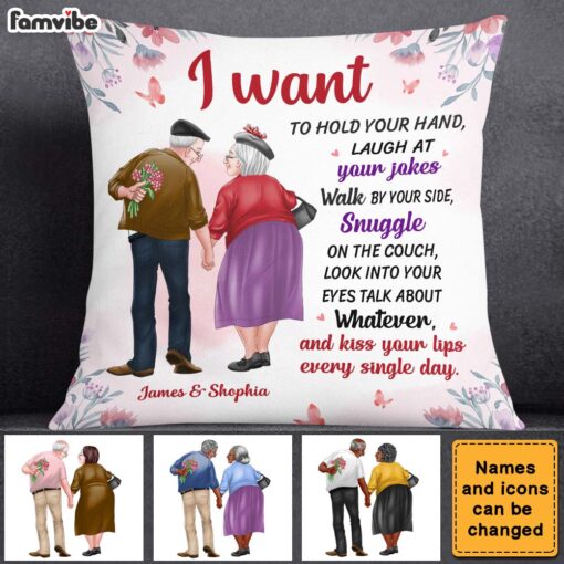 Personalized Gift For Old Couple A True Love Story Pillow