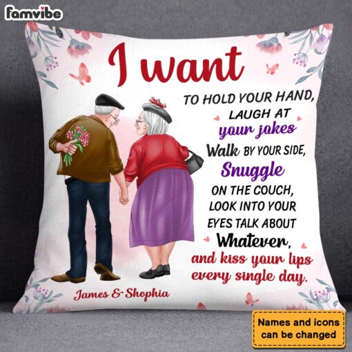 Personalized Gift For Old Couple A True Love Story Pillow