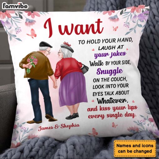 Personalized Gift For Old Couple A True Love Story Pillow