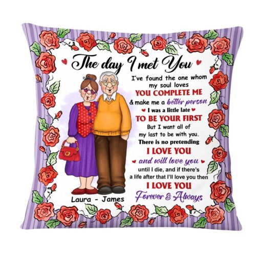 Personalized Gift For Old Couple I Love You Forever And Always Pillow