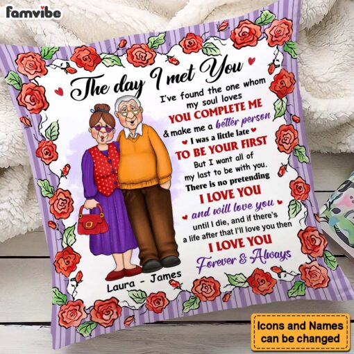 Personalized Gift For Old Couple I Love You Forever And Always Pillow