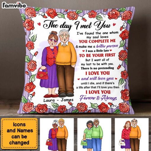 Personalized Gift For Old Couple I Love You Forever And Always Pillow