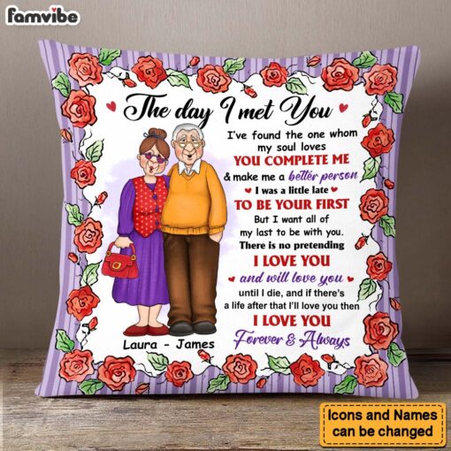 Personalized Gift For Old Couple I Love You Forever And Always Pillow