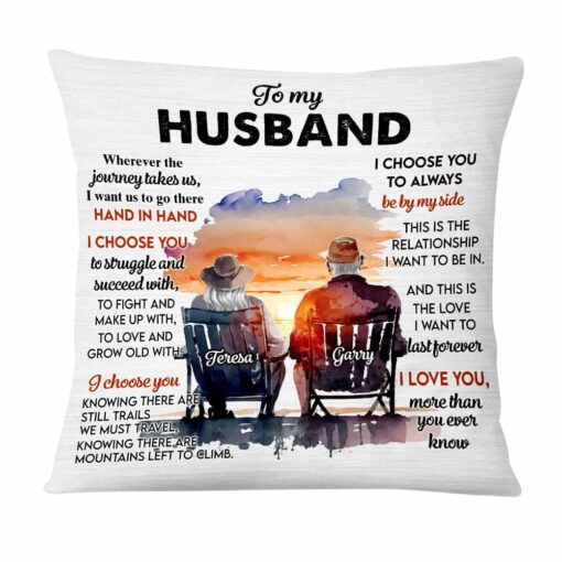 Personalized Gift For Old Couple I Love You More Than You Ever Know Pillow