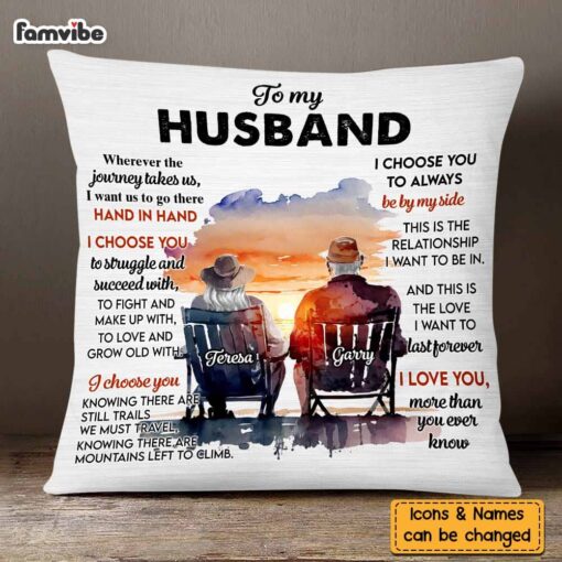 Personalized Gift For Old Couple I Love You More Than You Ever Know Pillow