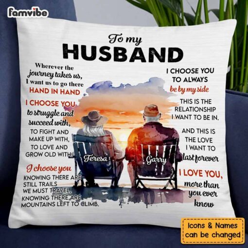 Personalized Gift For Old Couple I Love You More Than You Ever Know Pillow