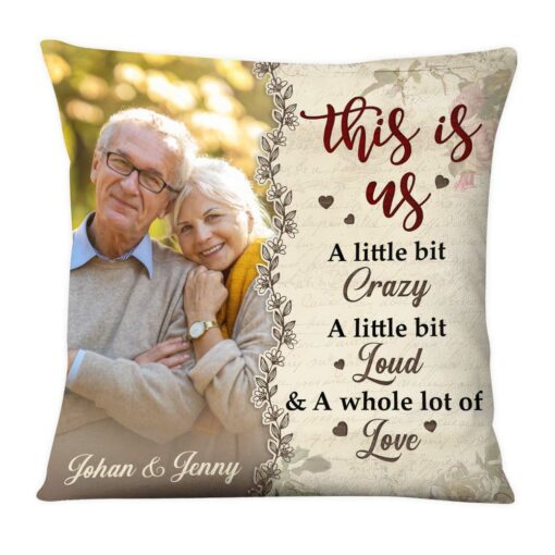 Personalized Gift For Old Couple This Is Us Upload Photo Pillow