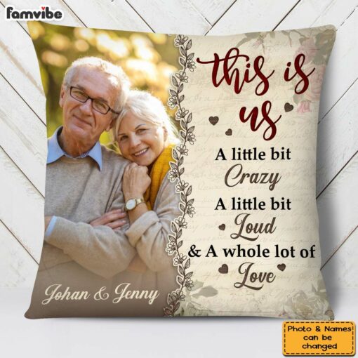 Personalized Gift For Old Couple This Is Us Upload Photo Pillow