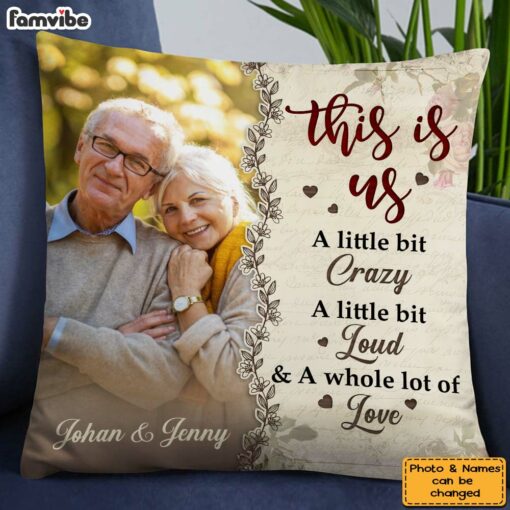 Personalized Gift For Old Couple This Is Us Upload Photo Pillow