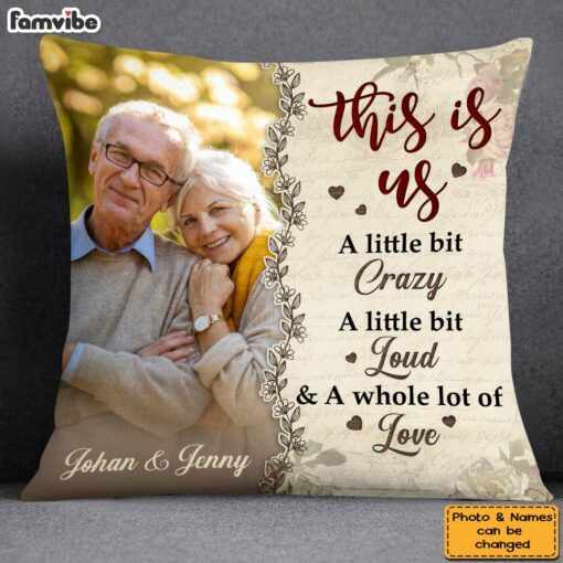 Personalized Gift For Old Couple This Is Us Upload Photo Pillow