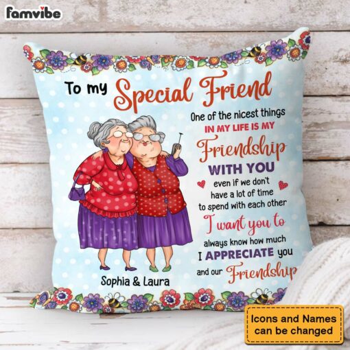 Personalized Gift For Old Friend How Much I Appreciate You Pillow