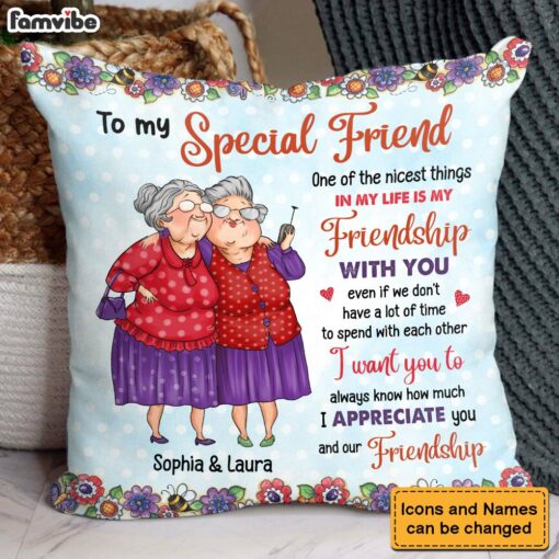 Personalized Gift For Old Friend How Much I Appreciate You Pillow