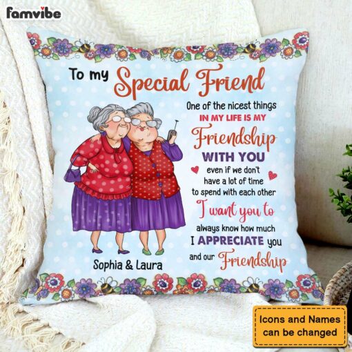 Personalized Gift For Old Friend How Much I Appreciate You Pillow