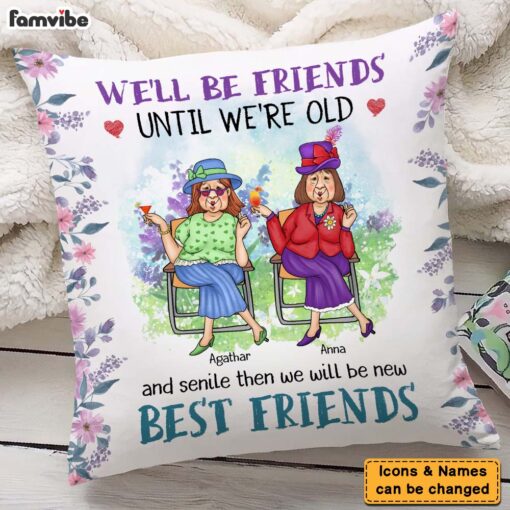 Personalized Gift For Old Friend Pillow