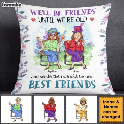 Personalized Gift For Old Friend Pillow