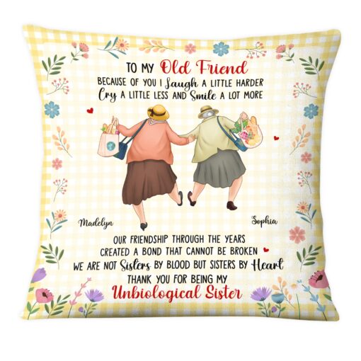 Personalized Gift For Old Friends A Bond That Cannot Be Broken Pillow