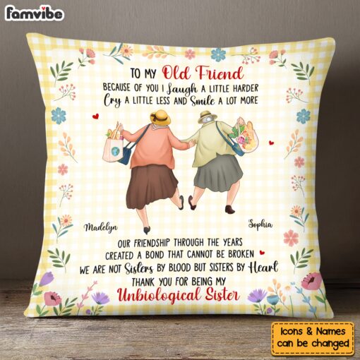 Personalized Gift For Old Friends A Bond That Cannot Be Broken Pillow