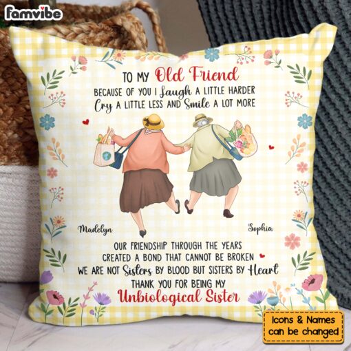 Personalized Gift For Old Friends A Bond That Cannot Be Broken Pillow