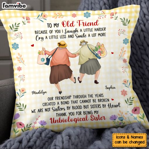 Personalized Gift For Old Friends A Bond That Cannot Be Broken Pillow