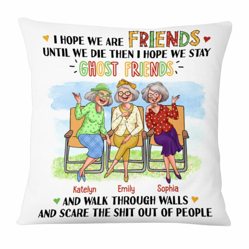 Personalized Gift For Old Friends Bad Influence Pillow