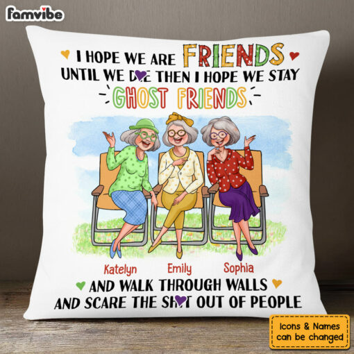 Personalized Gift For Old Friends Bad Influence Pillow