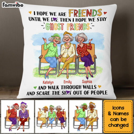 Personalized Gift For Old Friends Bad Influence Pillow