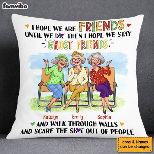 Personalized Gift For Old Friends Bad Influence Pillow