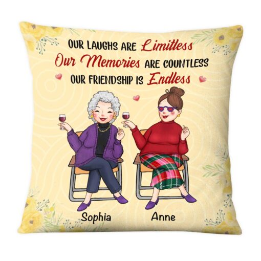 Personalized Gift For Old Friends Our Friendship Is Endless Pillow