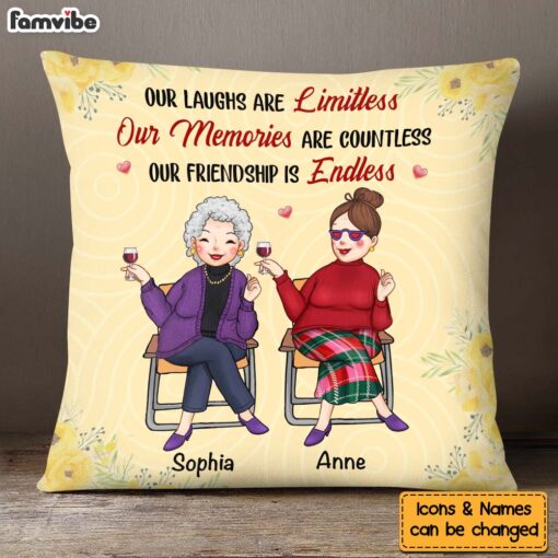 Personalized Gift For Old Friends Our Friendship Is Endless Pillow