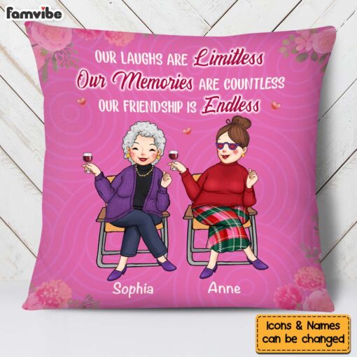 Personalized Gift For Old Friends Our Friendship Is Endless Pillow