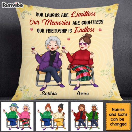 Personalized Gift For Old Friends Our Friendship Is Endless Pillow